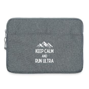 Restez calme et courez Ultra - Sacoche pour ordinateur portable 15 pouces - gris chiné - Devant