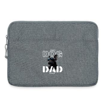 Meilleur Papa Chien - Sacoche pour ordinateur portable 15 pouces - gris chiné - Devant