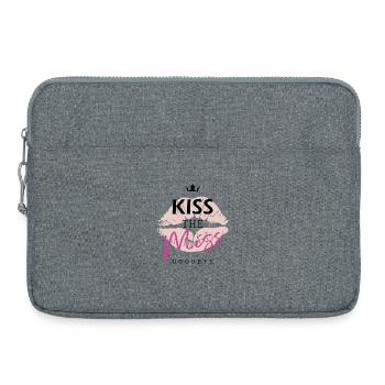 Embrassez la miss - Sacoche pour ordinateur portable 15 pouces - gris chiné - Devant