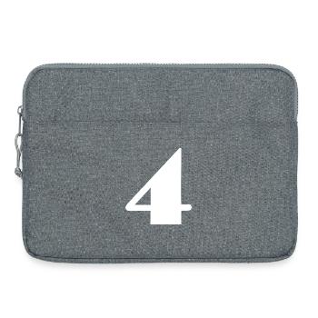 4,4 JAHRE,4. GEBURTSTAG,4 JAHRE JUBILÄUM - Laptoptasche 15" - Grau meliert - Vorne