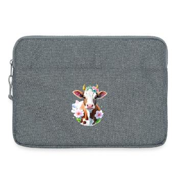 Little cow - Laptop bag 15" - heather grey - Front
