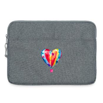 Ballon - Laptoptasche 15" - Grau meliert - Vorne