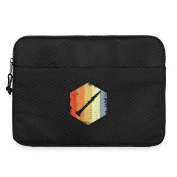 Vintage Clarinet Drawing - Laptop bag 15" - black - Front
