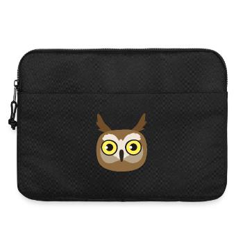 Eulen-Kopf – niedliche Tier Illustration - Laptoptasche 15" - Schwarz - Vorne