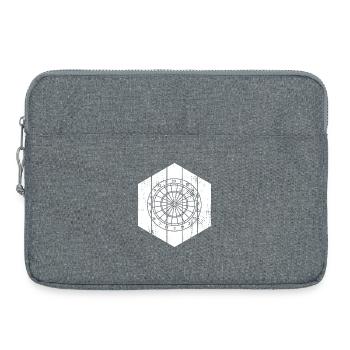 Dartboard Zeichnung - Laptoptasche 15" - Grau meliert - Vorne