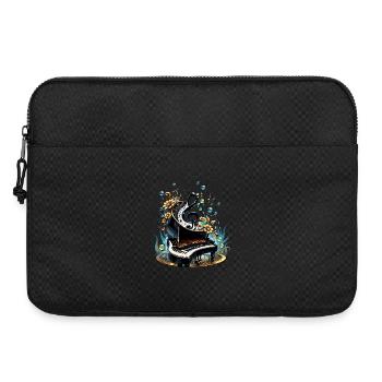 Wonderful Curved Fantasy Piano - Laptop bag 15" - black - Front