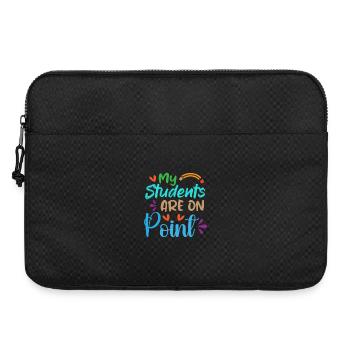 Meine Schüler sind On Point - Laptoptasche 15" - Schwarz - Vorne