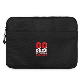 00 Tage Ohne Dad Witze - Laptoptasche 15" - Schwarz - Vorne