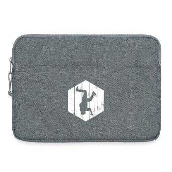 Dessin de breakdancer - Sacoche pour ordinateur portable 15 pouces - gris chiné - Devant