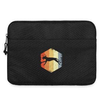 Hund Vintage Look - Laptoptasche 15" - Schwarz - Vorne
