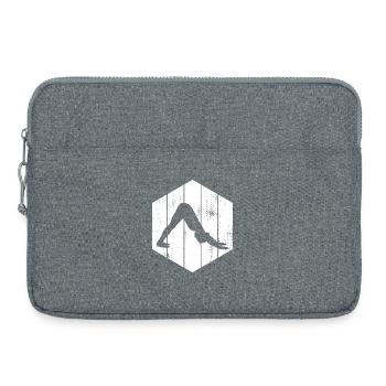 Croquis de Yogini - Sacoche pour ordinateur portable 15 pouces - gris chiné - Devant