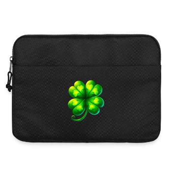Trèfle à quatre feuilles - Sacoche pour ordinateur portable 15 pouces - noir - Devant