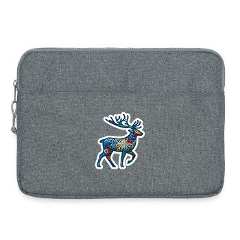 Renne coloré - Sacoche pour ordinateur portable 15 pouces - gris chiné - Devant