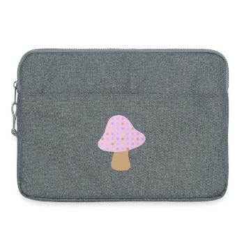 Champignon Brun Pois Pois Pastel Woodland Pépinière - Sacoche pour ordinateur portable 15 pouces - gris chiné - Devant