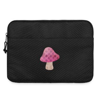 Mushroom Autumn Fairy Tale Dots Woodland Nursery - Laptop bag 15" - black - Front