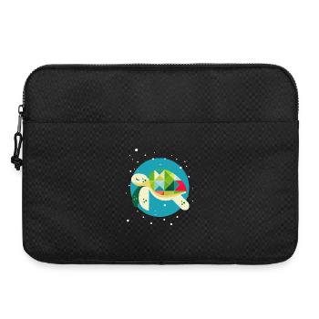 Tortue mignonne – Monde sous-marin créatif - Sacoche pour ordinateur portable 15 pouces - noir - Devant