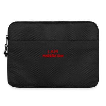Ich bin maßvoll - Laptoptasche 15" - Schwarz - Vorne