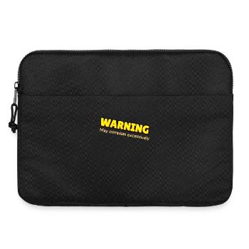Warning: Excessive Complaining - Laptop bag 15" - black - Front