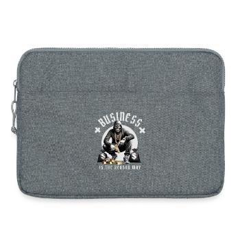 Vie de gangster - Sacoche pour ordinateur portable 15 pouces - gris chiné - Devant