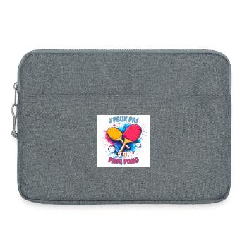 Ping Pong Coloré Déchaîné - Sacoche pour ordinateur portable 15 pouces - gris chiné - Devant
