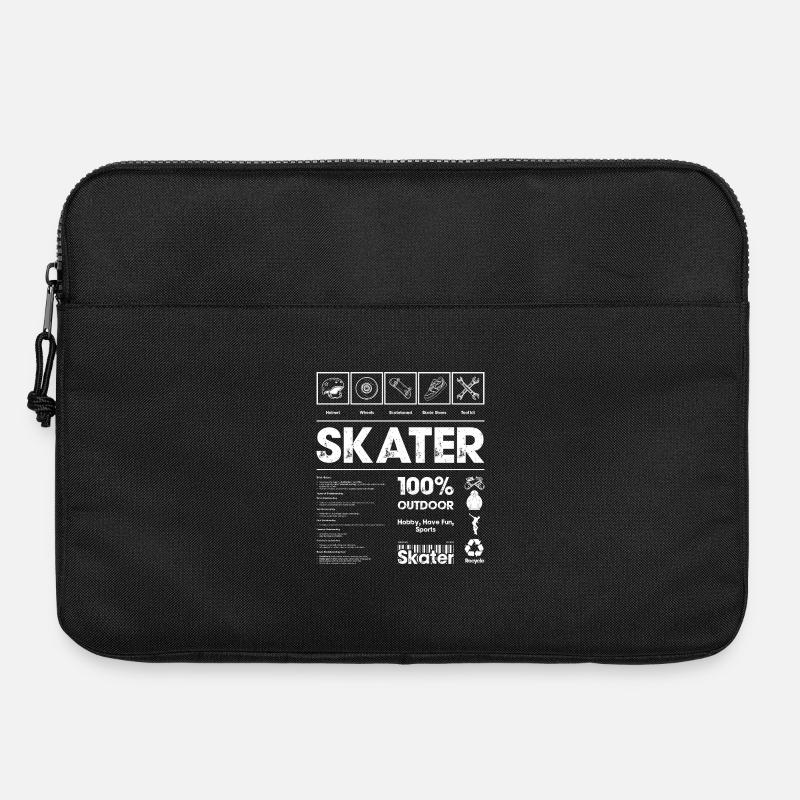 Bold Skateboard Outdoor Print - Laptoptasche 15" - Schwarz