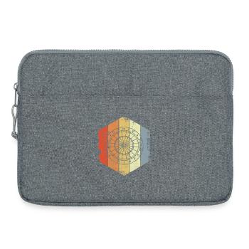 Dartboard Sketch - Laptop bag 15" - heather grey - Front