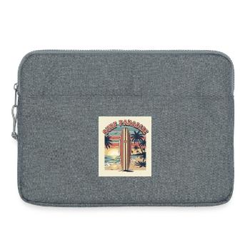 Surf Paradies Retro Design - Laptoptasche 15" - Grau meliert - Vorne