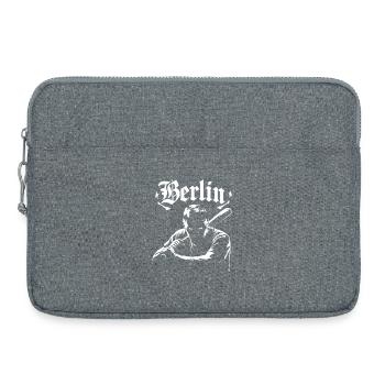 Graphiques berlinois avec effet d'ombre - Sacoche pour ordinateur portable 15 pouces - gris chiné - Devant
