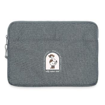 Oie idiote maman club mère drôle animal de pays - Sacoche pour ordinateur portable 15 pouces - gris chiné - Devant