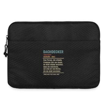 Dachdecker Bedeutung Definition Dachdeckermeister - Laptoptasche 15" - Schwarz - Vorne