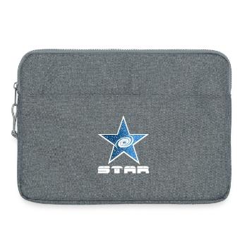 Star and galaxy - Laptop bag 15" - heather grey - Front