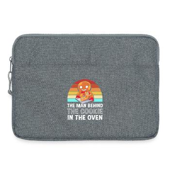 Werdender Papa werdende Väter - Laptoptasche 15" - Grau meliert - Vorne
