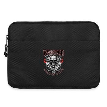 Wanted Biker Skull Dead or Alive Motorrad Chopper - Laptoptasche 15" - Schwarz - Vorne