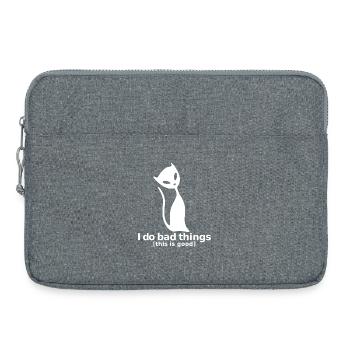 Black Cat – Sexy, Cheeky & Iconic - Laptop bag 15" - heather grey - Front