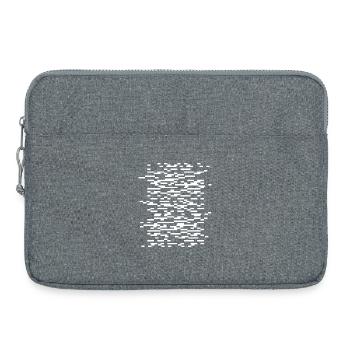 Glitch Waveframes Grille de nuit - Sacoche pour ordinateur portable 15 pouces - gris chiné - Devant