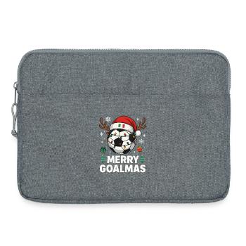 Merry Goalmas Italien - Lustiger Fußball Humor - Laptoptasche 15" - Grau meliert - Vorne