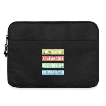 I am really bad at apologies Shirt - Laptop bag 15" - black - Front