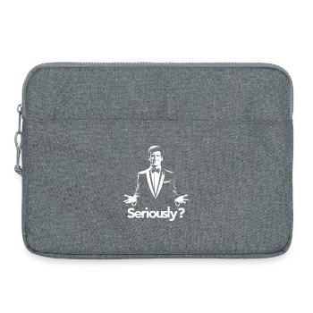 Sérieusement? Silhouette de gala élégante - Sacoche pour ordinateur portable 15 pouces - gris chiné - Devant