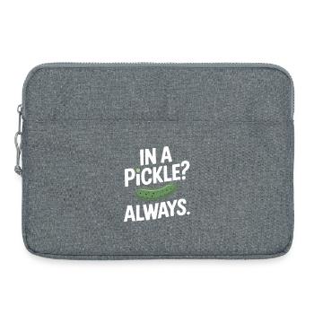 Dans un cornichon Toujours concombre Humour Dire Anglais - Sacoche pour ordinateur portable 15 pouces - gris chiné - Devant