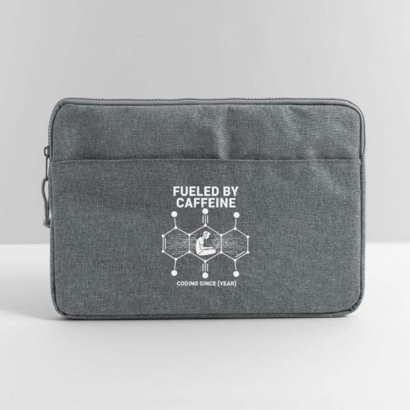 Alimenté par la caféine Coding Chemise | Programmeur Sacoche pour ordinateur portable 15 pouces