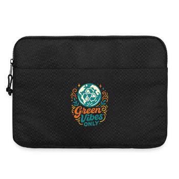 Des vibrations vertes pures - Sacoche pour ordinateur portable 15 pouces - noir - Devant