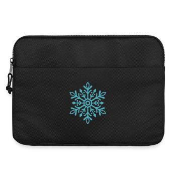 Snowflake | Mountain | Skiing | Snowboarding - Laptop bag 15" - black - Front