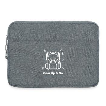 Gear Up Go Camping en sac à dos Randonnée - Sacoche pour ordinateur portable 15 pouces - gris chiné - Devant