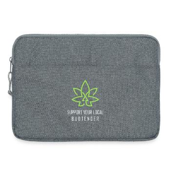 Funny Stoner Outfits - Laptop bag 15" - heather grey - Front