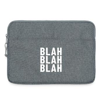 blah blah blah - Laptop bag 15" - heather grey - Front