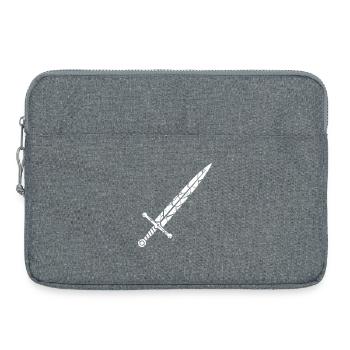 Ritter Schwert Mosaik Splitter Fantasy - Laptoptasche 15" - Grau meliert - Vorne