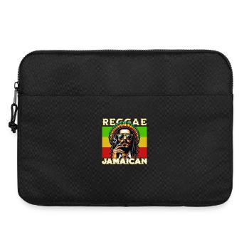 Reggae Jamaican Rasta Style with Cool Dreadlock Fig - Laptop bag 15" - black - Front