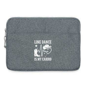 Style cardio en ligne - Sacoche pour ordinateur portable 15 pouces - gris chiné - Devant