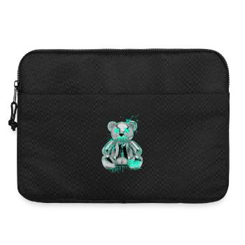 Graffiti Teddy Rebell Street Art - Laptoptasche 15" - Schwarz - Vorne