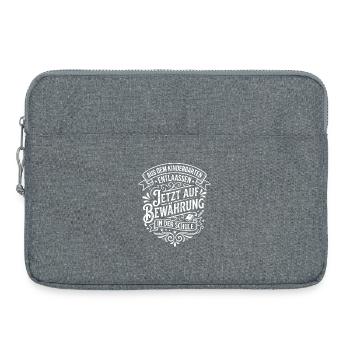 Transition de la maternelle à l’école - Sacoche pour ordinateur portable 15 pouces - gris chiné - Devant